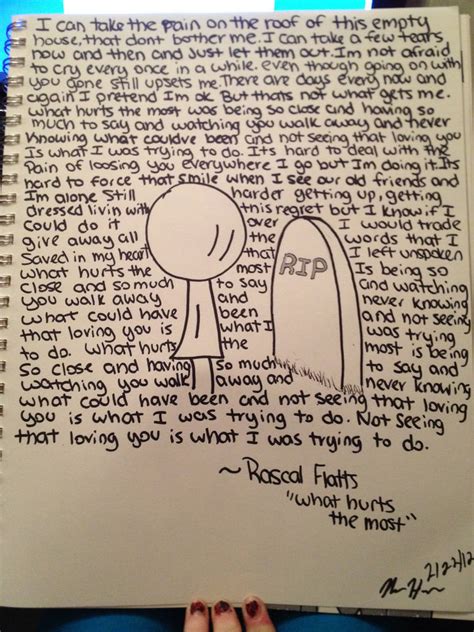 What Hurts The Most::Rascal Flatts by MidnightMoon102 on DeviantArt