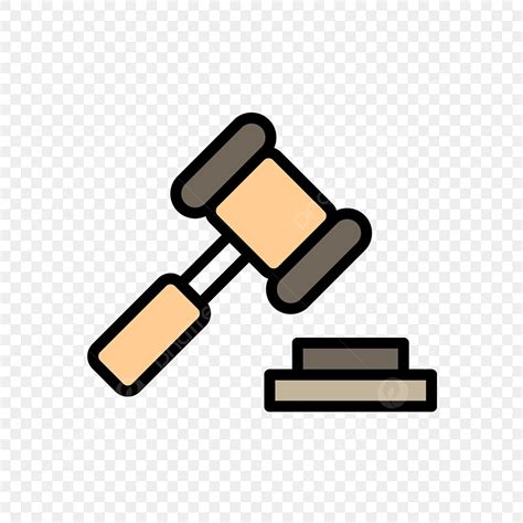 Law Clipart Hd PNG, Vector Law Hammer Icon, Law Icons, Hammer Icons, Law Clipart PNG Image For ...