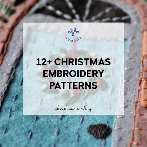 The best Christmas embroidery patterns