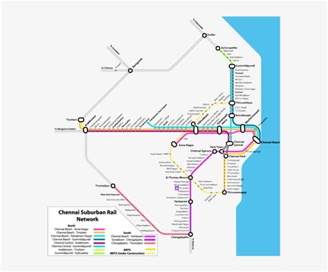 Chennai Metro Rail Map - Chennai Electric Train Route Transparent PNG ...