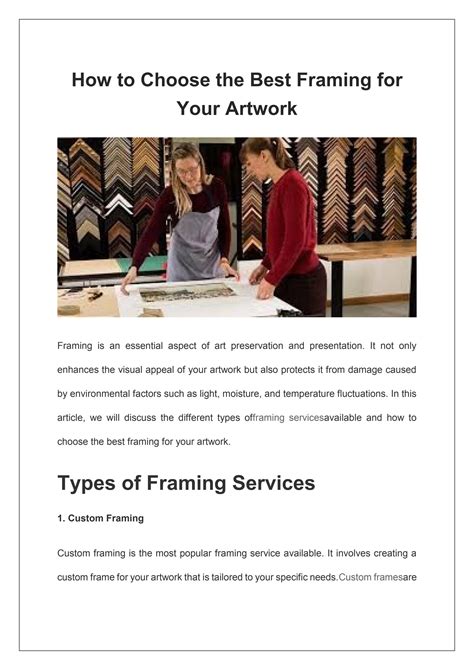 How to Choose the Best Framing for Your Artwork by Art And Framing ...