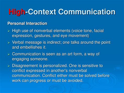 PPT - High Context and Low Context Cultures PowerPoint Presentation ...