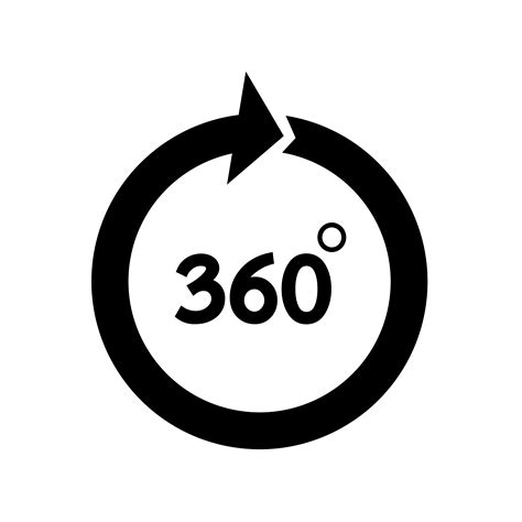 360 Degree icon 573729 Vector Art at Vecteezy