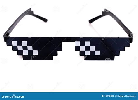 Meme pixel glasses stock photo. Image of modern, eyeglasses - 152185824