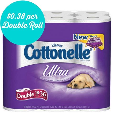 Cottonelle Toilet Paper Coupons | $0.38 per Double Roll at Target!