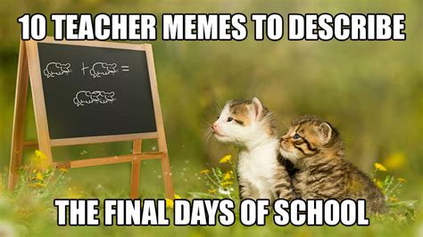 10 Teacher Memes to Describe the Final Days of School