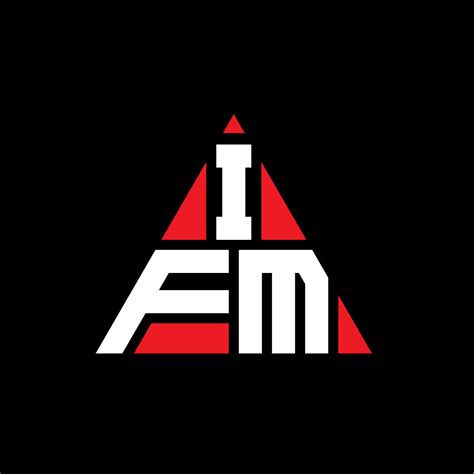 Diseño de logotipo de letra triangular de ifm con forma de triángulo ...