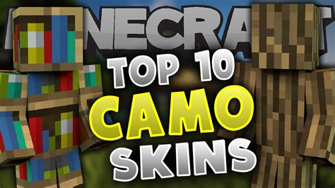 Top 10 Minecraft CAMO SKINS! - Best Minecraft Skins - YouTube