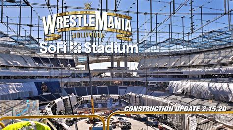 LA Rams Chargers SoFi Stadium Construction Update 2.15.20 - YouTube