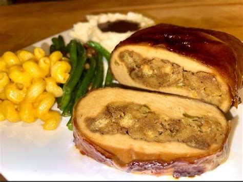 Stuffed Vegan Turkey Roast with Crispy Glazed “Skin” – Seitan Society