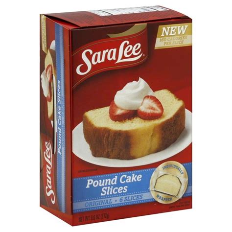 Sara Lee Original Pound Cake Slices - 6 CT (9.6 oz) - Instacart