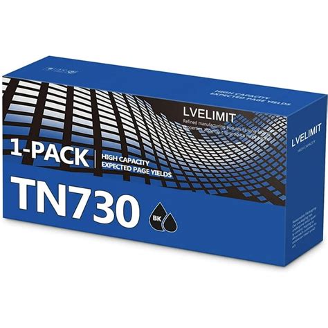 TN730 Black Toner Cartridge 1 Pack Replacement for Brother TN-730 TN-730 for MFC-L2710DW Printer ...