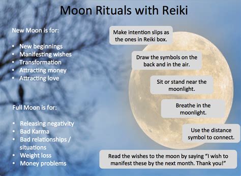 [Infographic] Moon Rituals with Reiki - Reiki Rays