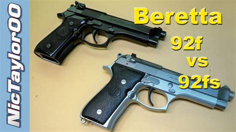 Beretta 92f vs 92fs Comparison - YouTube