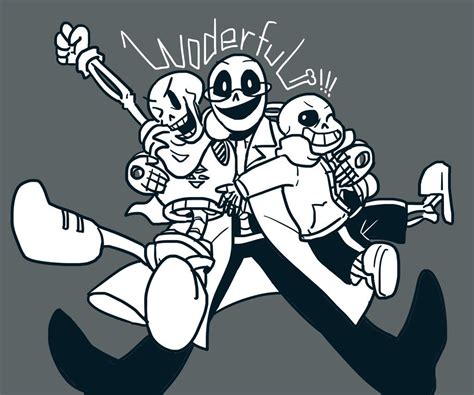 sans, papyrus, gaster | Undertale, Gaster, Character change