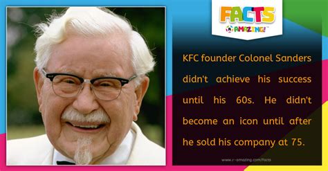 KFC founder Colonel Sanders - R Amazing!