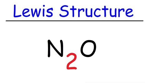 N2O Lewis Structure - Nitrous Oxide - YouTube