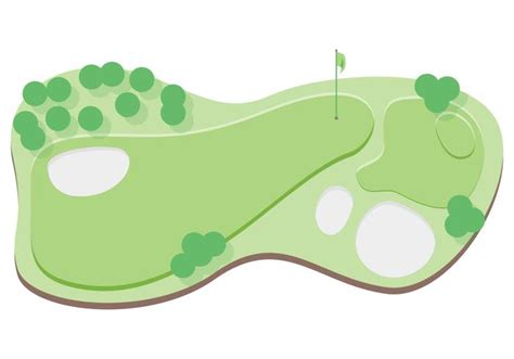 top view golf course illustration 190757 Vector Art at Vecteezy