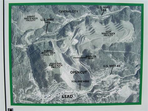 Gold Mine Map | This is Homestake's Open Cut Mine, one of th… | Flickr - Photo Sharing!