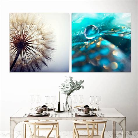 Cuadros Decorativos Minimalistas Flor Agua Hd Moderno Canvas - $ 768.00 ...