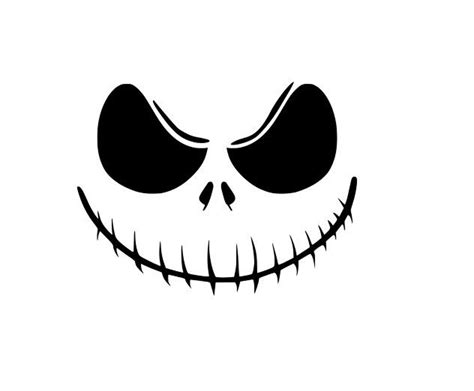 Jack Skellington Svg Png Dxf Eps Jpg,nightmare Svg, Jack Skellington Stencil , Nightmare Before ...