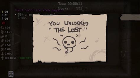 The easiest way to unlock The Lost with missing poster in Binding of Isaac Afterbirth+ - YouTube