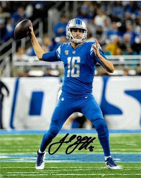 JARED GOFF - Detroit Lions Autographed Signed 8x10 Reprint Photo | eBay