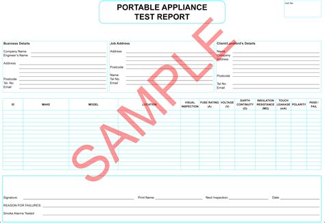 6 Pat Testing Certificate Template 84716 | FabTemplatez