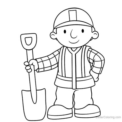 Bob The Builder Muck Coloring Pages Coloring Pages