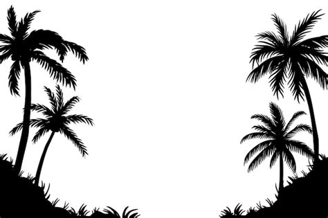 Palm Tree Silhouette Png Images - Free Download on Freepik