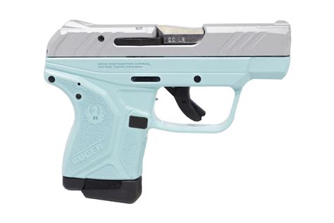 Shop Ruger LCP II Lite Rack 22LR Pistol with Silver Slide and Turquoise ...