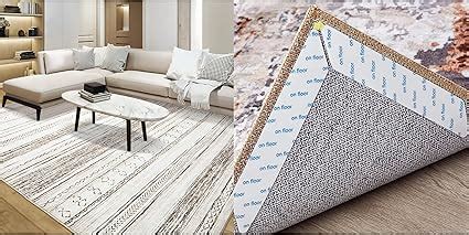 Amazon.com: Tortania Beige Living Room Rug 5x7 with 10 PCS Rug Tape Set ...