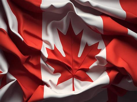 Premium AI Image | Canada flag in the background