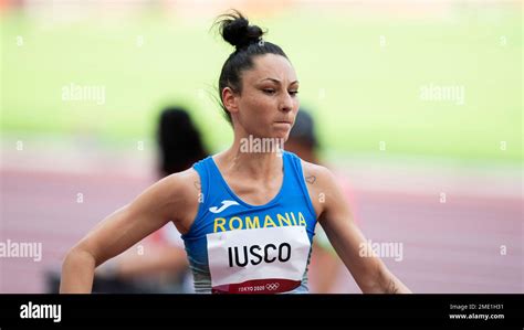 Romania's Florentina Costina Iusco competes in the women's long jump ...