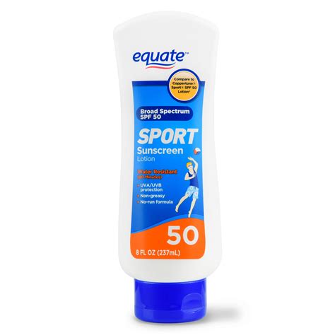 Equate Sport Sunscreen Lotion, SPF 50, 8 fl oz - Walmart.com - Walmart.com