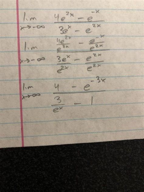 Can someone help me with this limit where x approaches - infinity?