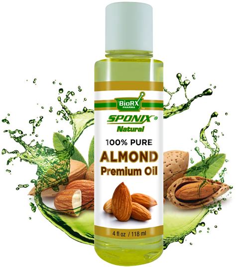 Almond Oil 4 Oz - 118 mL - 100% Pure Almond Oil for Skincare and Haircare - Carrier Oil - by ...