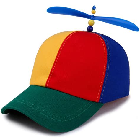 Propeller Cap Hat Helicopter Rainbow Tweedle Pride Fancy Dress Nerd ...