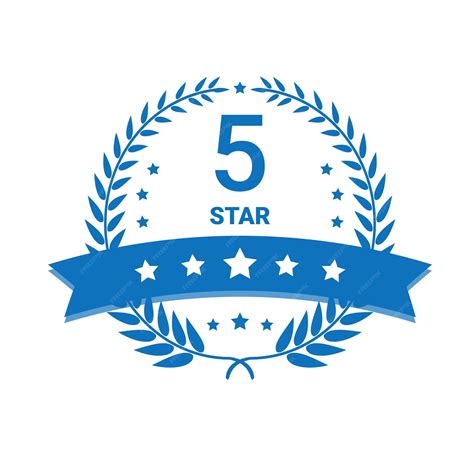 Premium Vector | 5 Star Review vector badges 5 Star rating logo vector icons badges