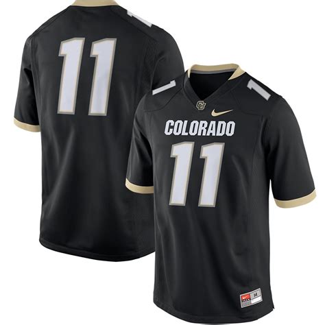 Men's Nike Black Colorado Buffaloes Team Game Football Jersey