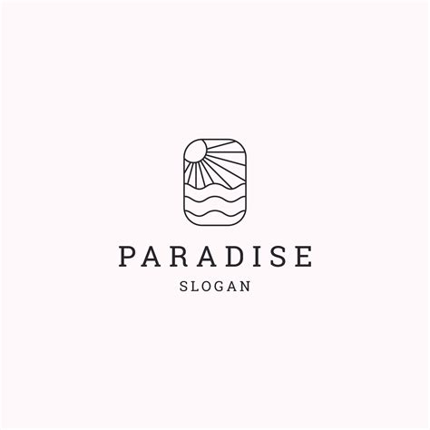 Paradise logo icon design template vector illustration 13644735 Vector Art at Vecteezy