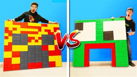 PRESTON vs UNSPEAKABLE LEGO HOUSE BATTLE! - YouTube