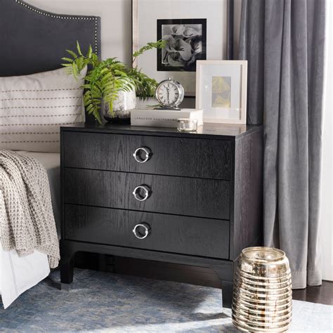 Safavieh Lorna 3-Drawer Contemporary Night Stand - Walmart.com