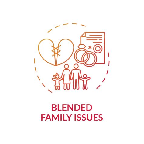 Blended Family Issues Concept Icon Coaching Idea Counseling Vector ...