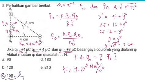 16 Contoh Soal Gaya Coulomb Segitiga Siku Siku - Riset