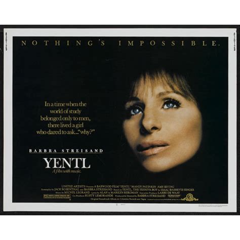 Yentl - movie POSTER (Half Sheet Style A) (22" x 28") (1983) - Walmart ...