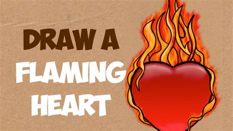 How To Draw Heart On Fire