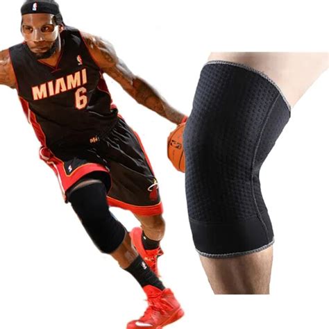 High Quality Elastic Breathable Anti slip Black Knee Pads Mens ...