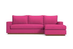 Harper Reversible Chaise Sleeper Sofa Bed Pecan w/ Memory Foam | Apt2B