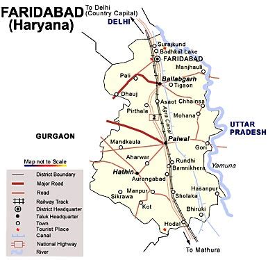 About Faridabad, Introduction to Faridabad, Faridabad District